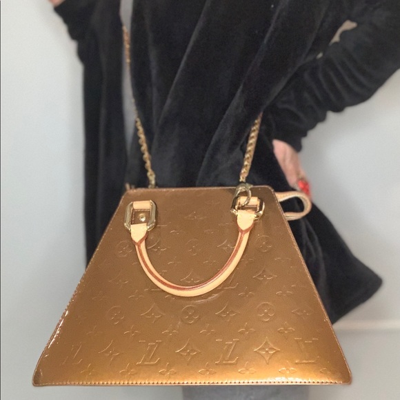 LOUIS VUITTON Vernis Forsyth Handbag added Chain - Picture 5 of 12